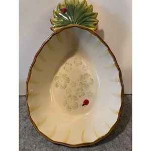 Temptations Oval Copa Pineapple Ovenware by Tara  #1296